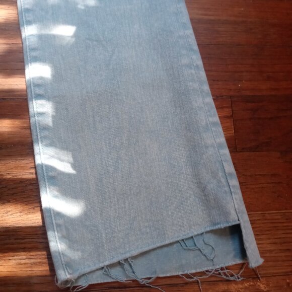 MOTHER the insider crop step fray jeans in Aquatic (sz26) - Picture 7 of 15